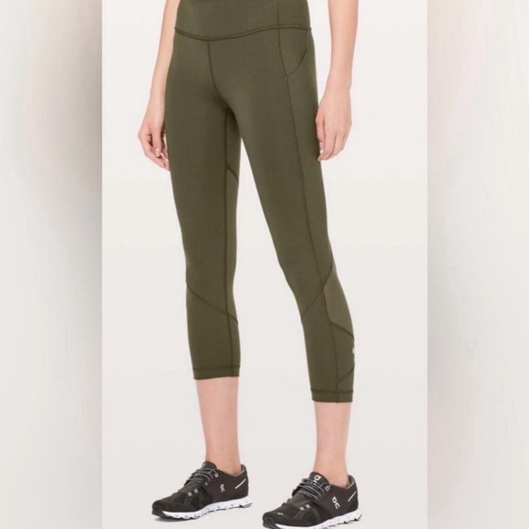 lululemon athletica Pants - Lululemon pace rival cropped leggings size 4